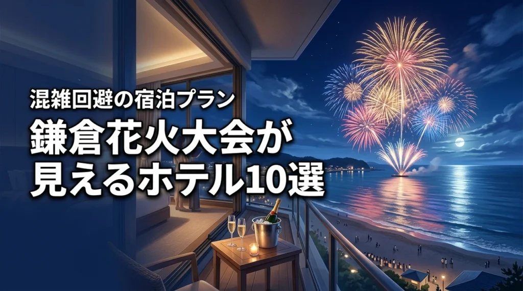 鎌倉花火大会がホテルから見えるプラン10選！混雑を避けて優雅に楽しむコツ